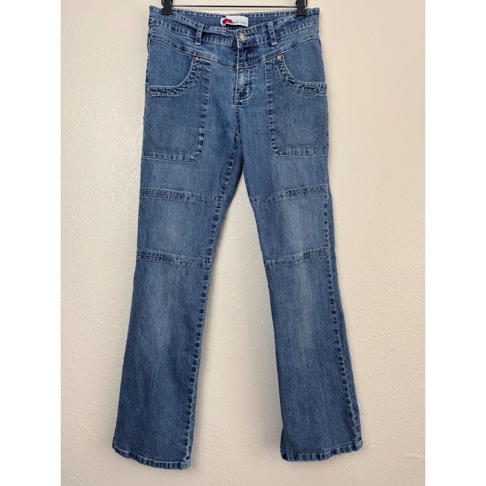 vintage Cosmopolitan Jeanswear Medium Wash Straight Leg Seam Detail Jeans Y2K 6